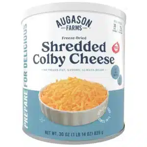 Augason Farms Freeze Dried Shredded Colby Cheese